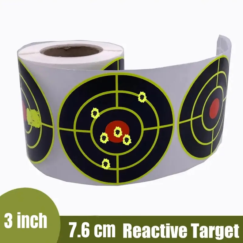 Color Changing Outdoor - Reactive Shooting Target Stickers 100Pcs, 7.6cm
