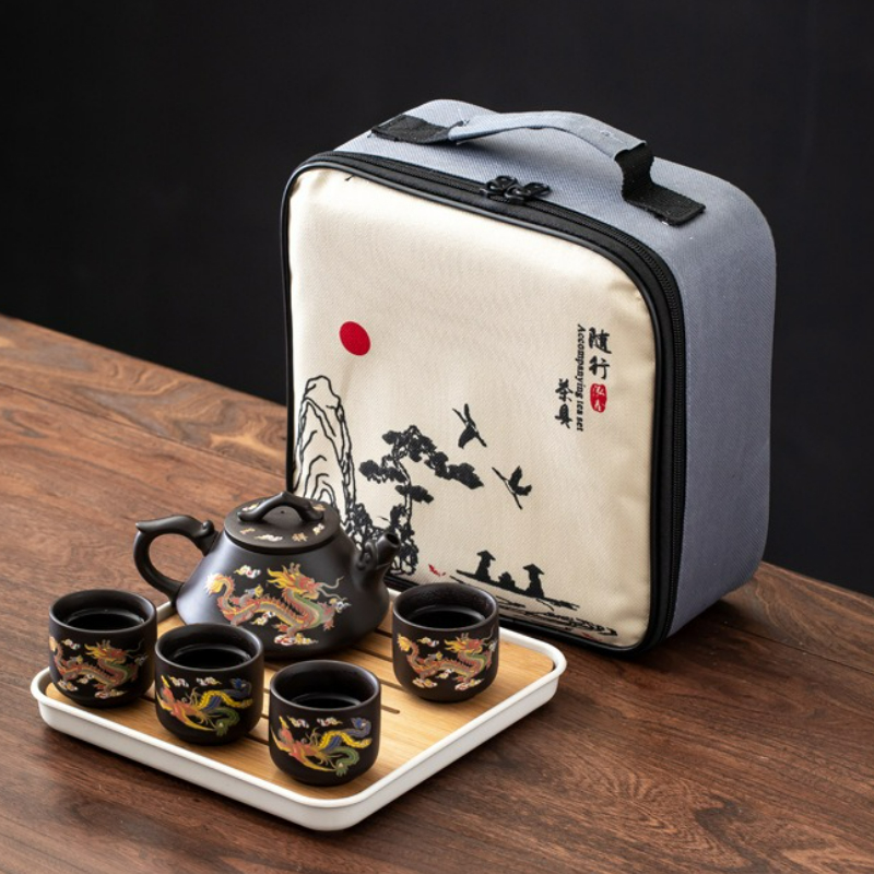 Color Changing Outdoor - Chinese Style Color-changing Tea Set Purple