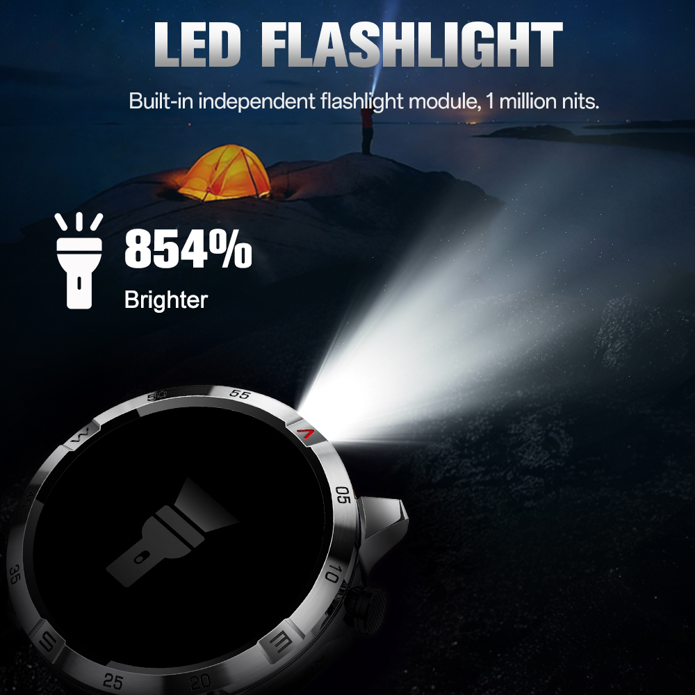 Aolon Military Smart Watch Com - Outdoor Lighting Japanese recension och pris