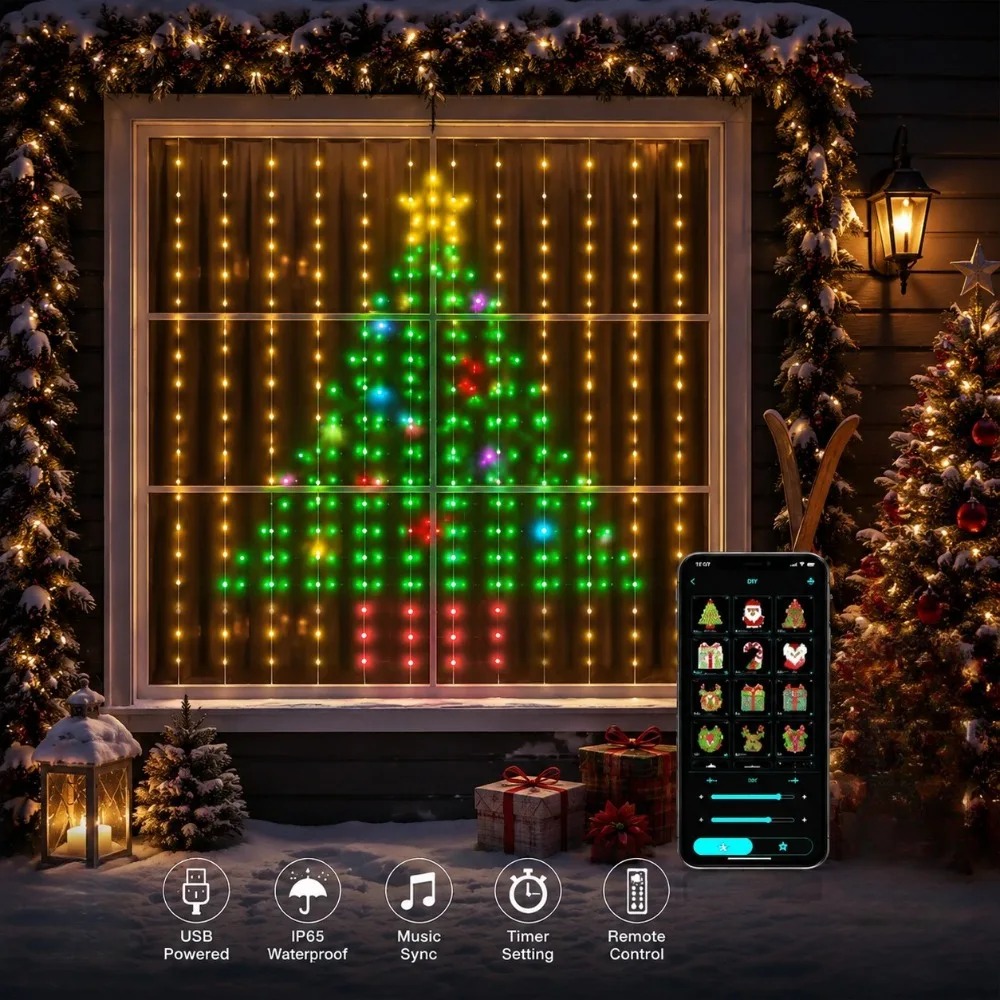Outdoor LED Pixel Curtain Ligh - Wall Lighting Outdoor recension och pris