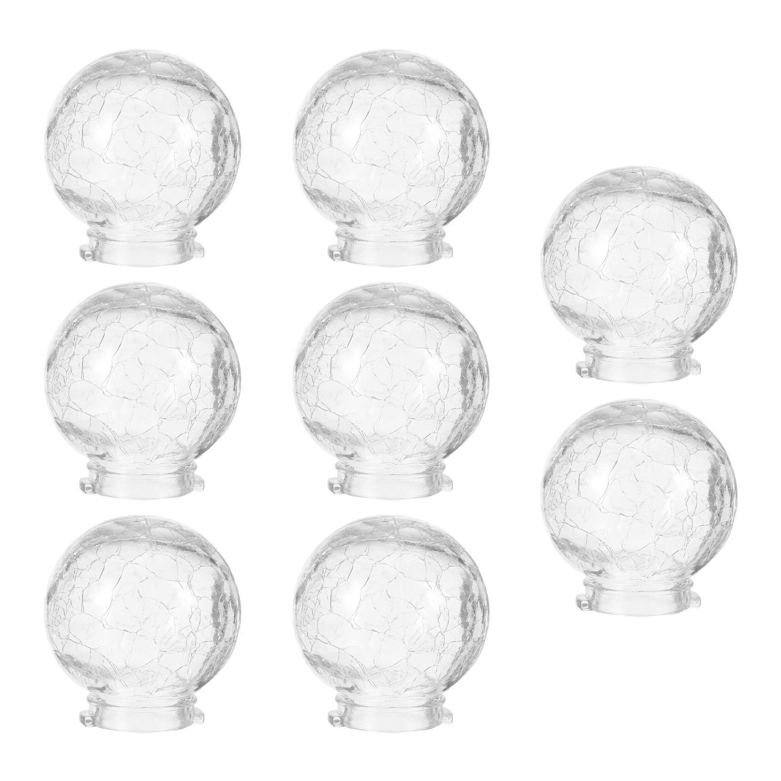 8Pcs Glass Crackle Glass Globe - Outdoor Lighting Glass Replacement recension och pris