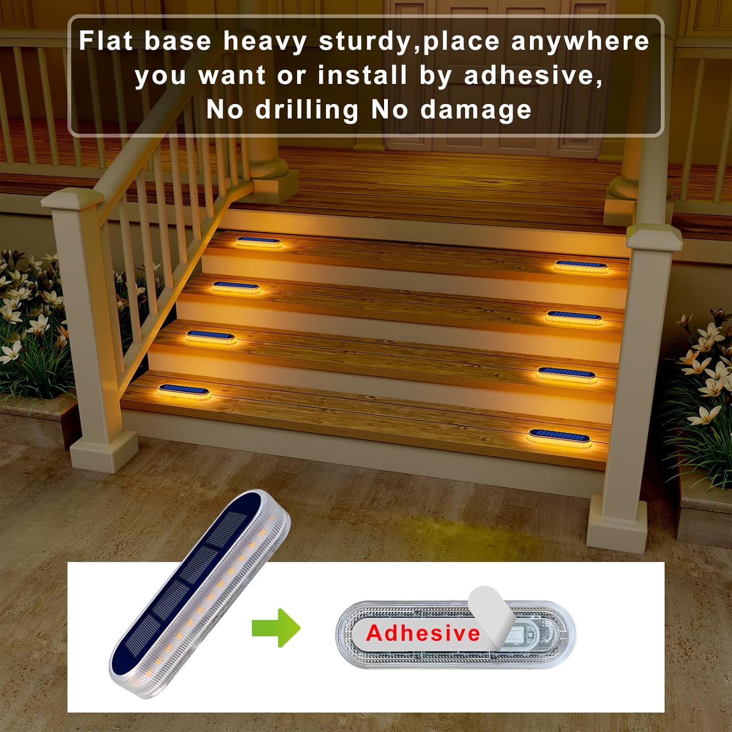 5 Years Lifespan Solar LED Ste - Outdoor Lighting On Stairs recension och pris