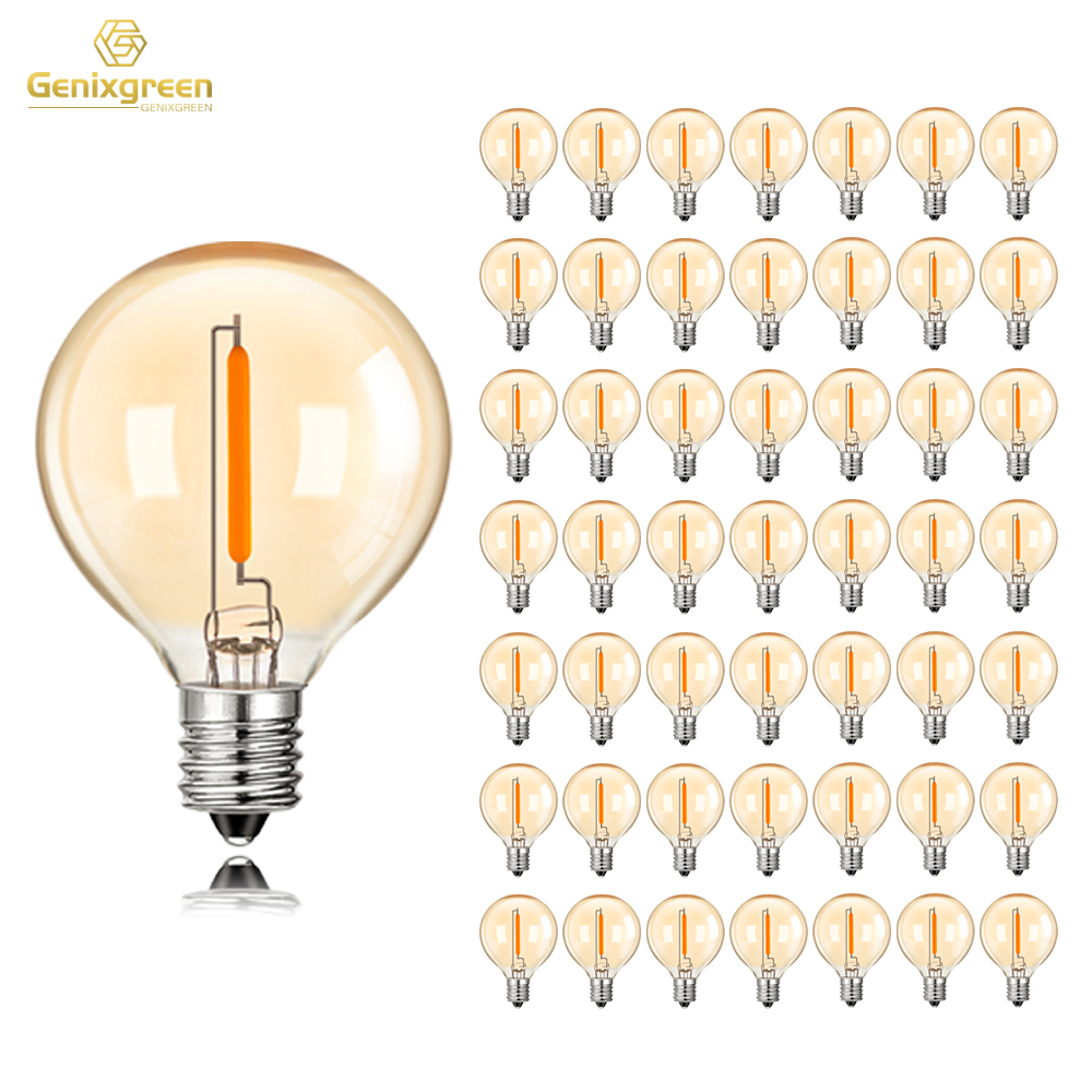 50Pcs G40 String Light Replace - Outdoor Lighting Glass Replacement recension och pris
