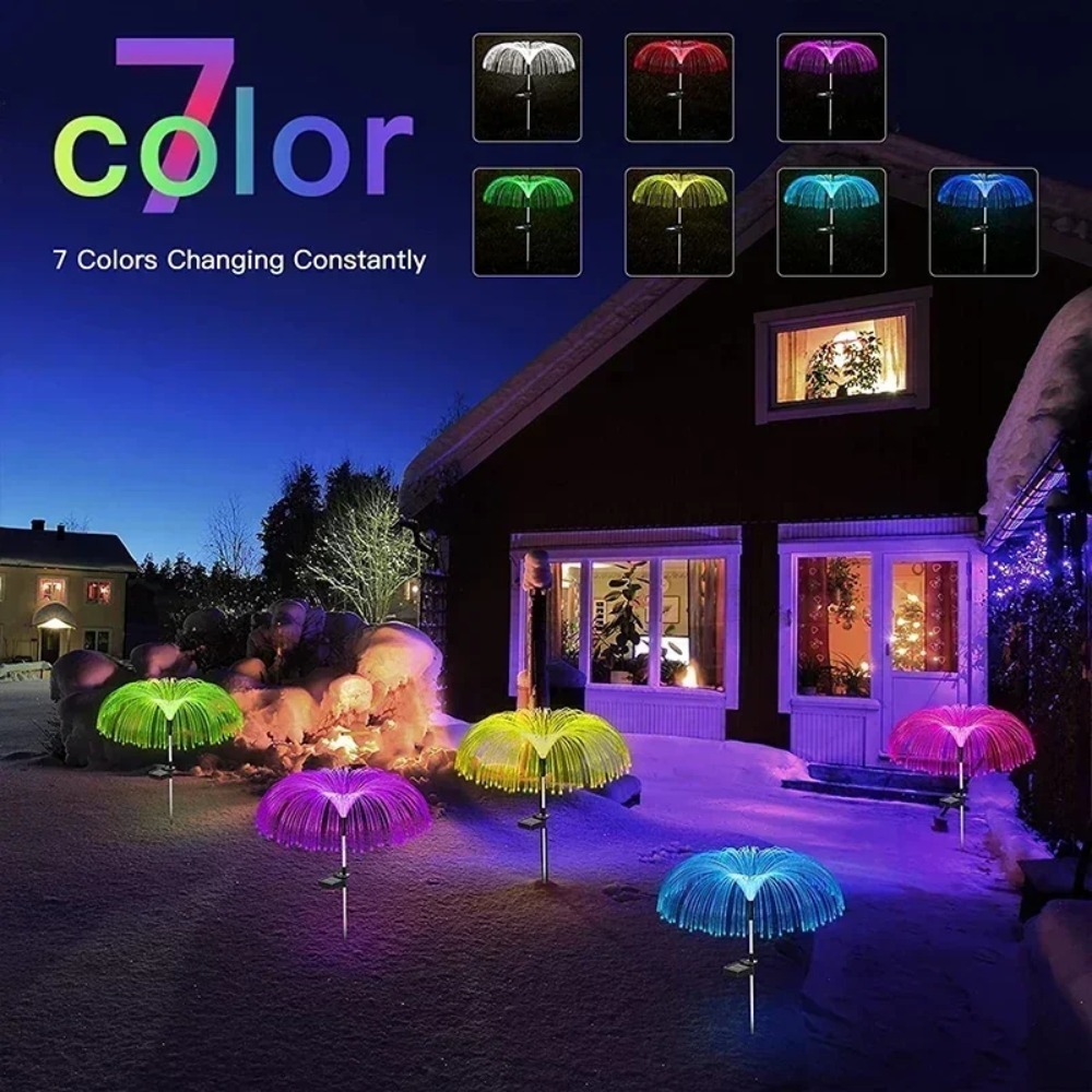 Solar Powered Jellyfish Garden - Outdoor Lighting Jellyfish recension och pris