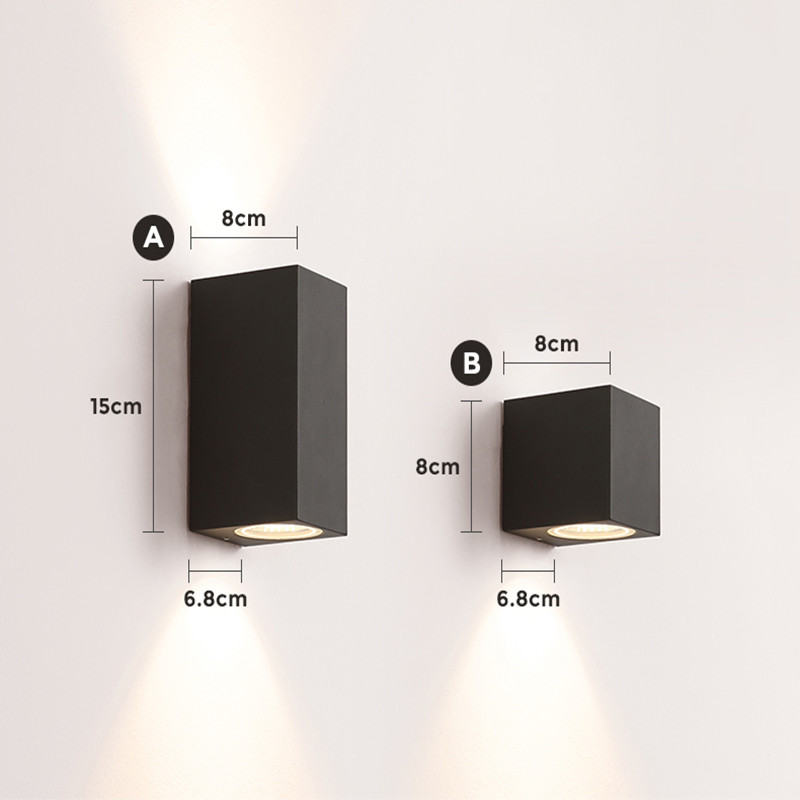 GU10 Bulb Replaceable Wall Lam - Outdoor Lighting Glass Replacement recension och pris