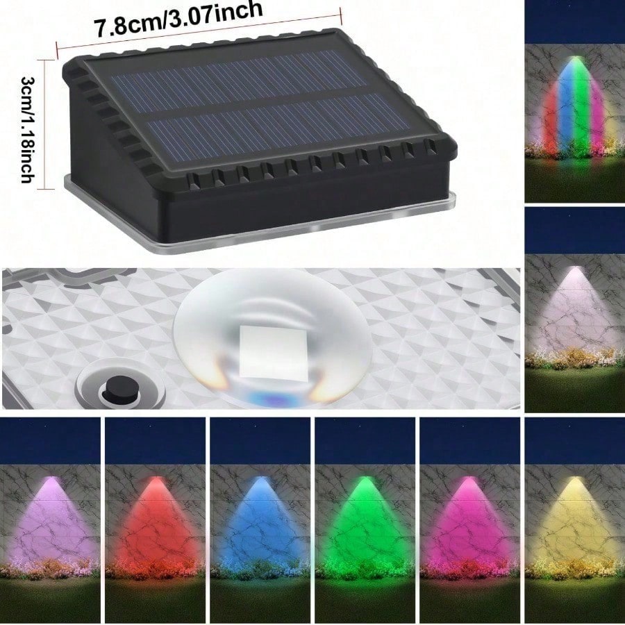 4 Pack Solar Fence Lights Outd - Color Changing Outdoor recension och pris