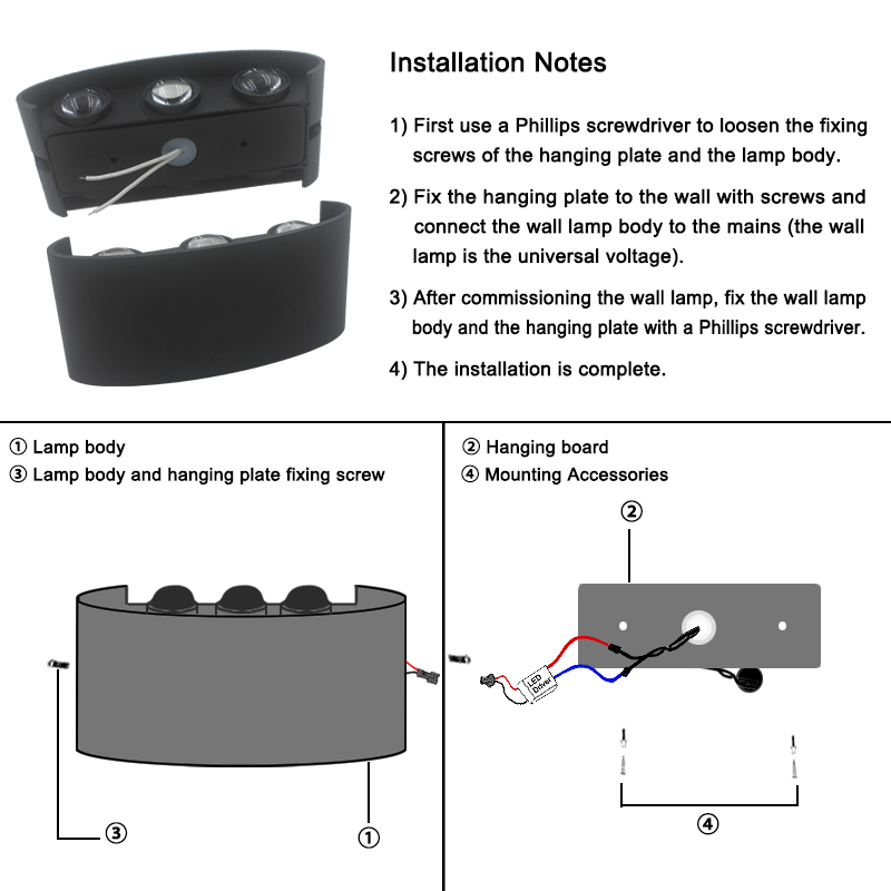 2W 4W 6W 8W 10W 12W LED Wall L - Xl Outdoor Lighting recension och pris