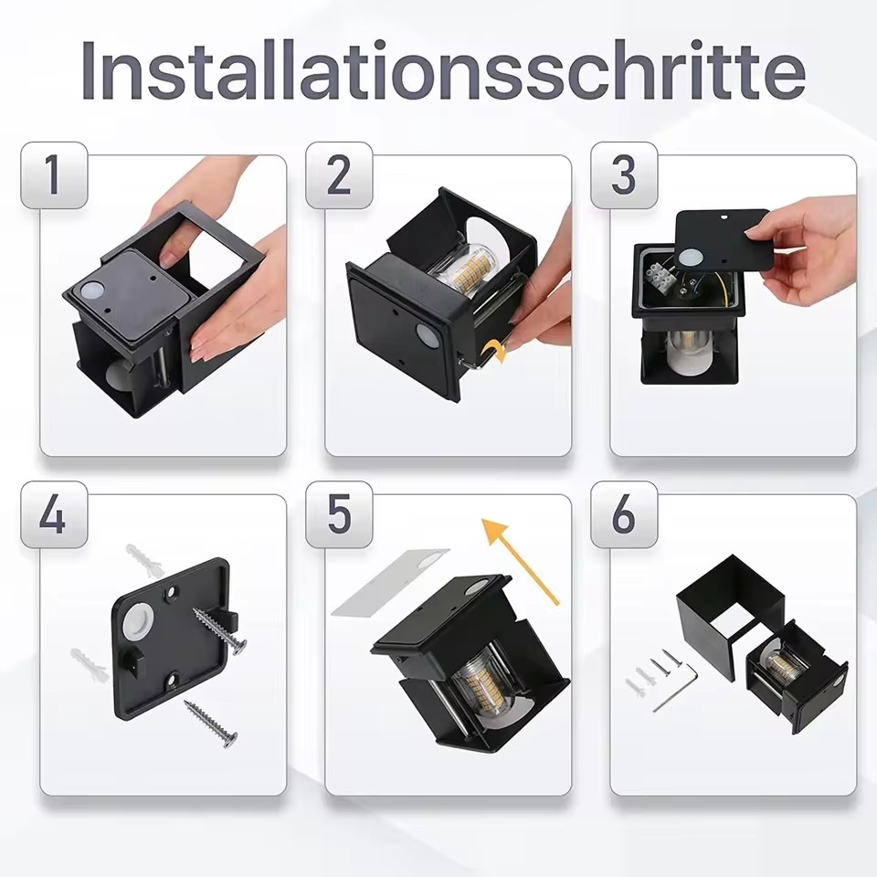 Modern LED Wall Lamp Waterproo - Outdoor Lighting Glass Replacement recension och pris