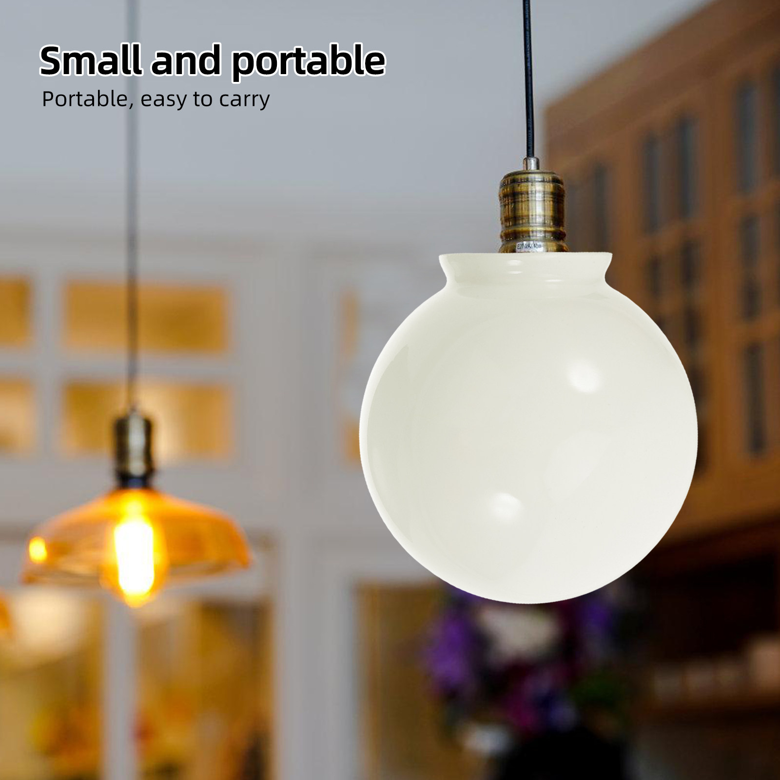 Round Opal White Glass Lamp Sh - Outdoor Lighting Glass Replacement recension och pris