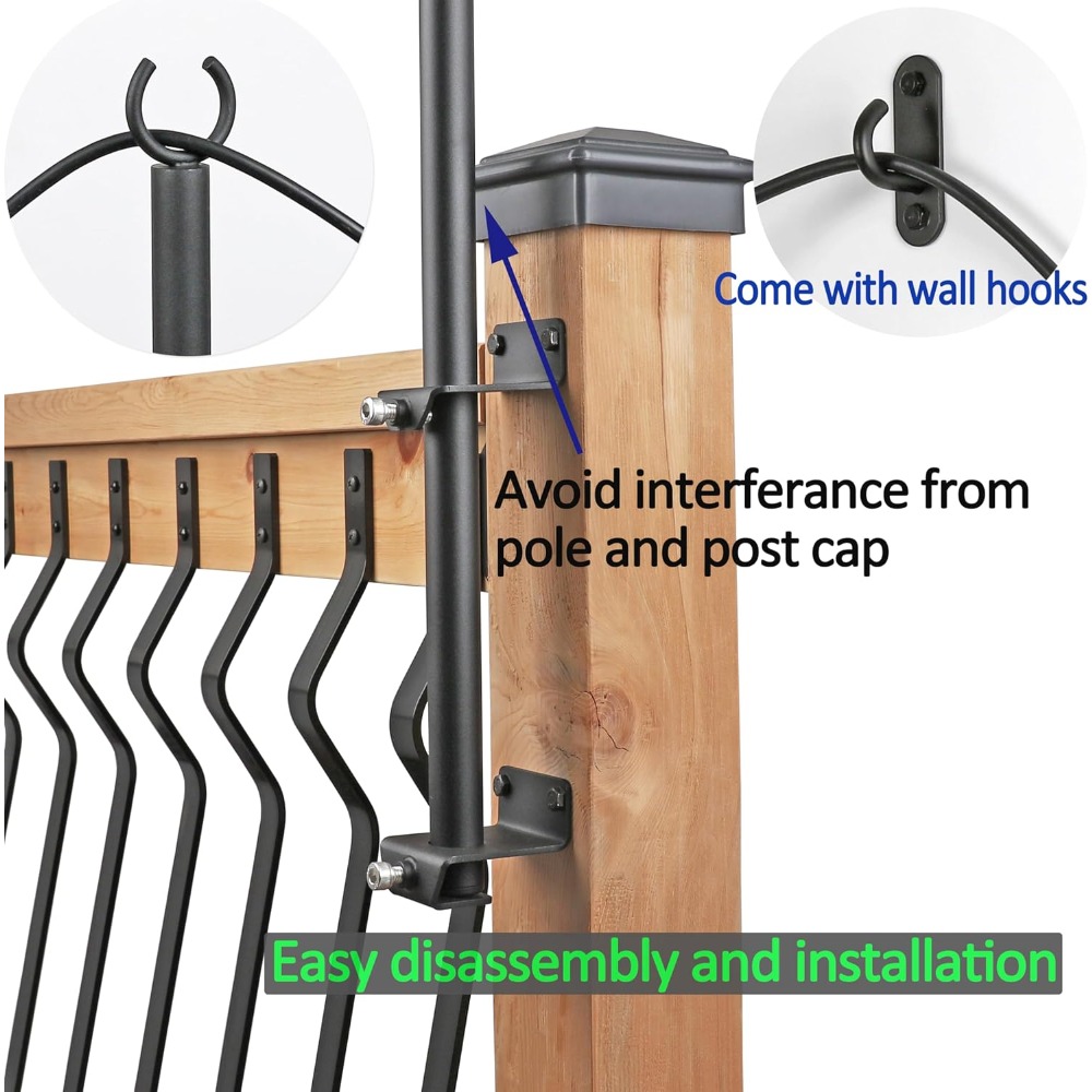2 pack string light poles - st - Outdoor Lighting For Garden recension och pris
