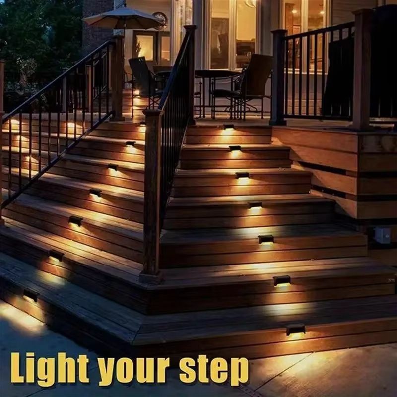 AT02-Solar Ledstep Lights 16 P - Outdoor Lighting On Stairs recension och pris