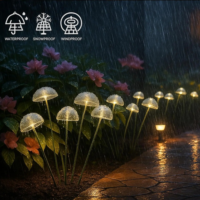 6LEDS Solar Mushroom Ambient L - Outdoor Lighting Jellyfish recension och pris
