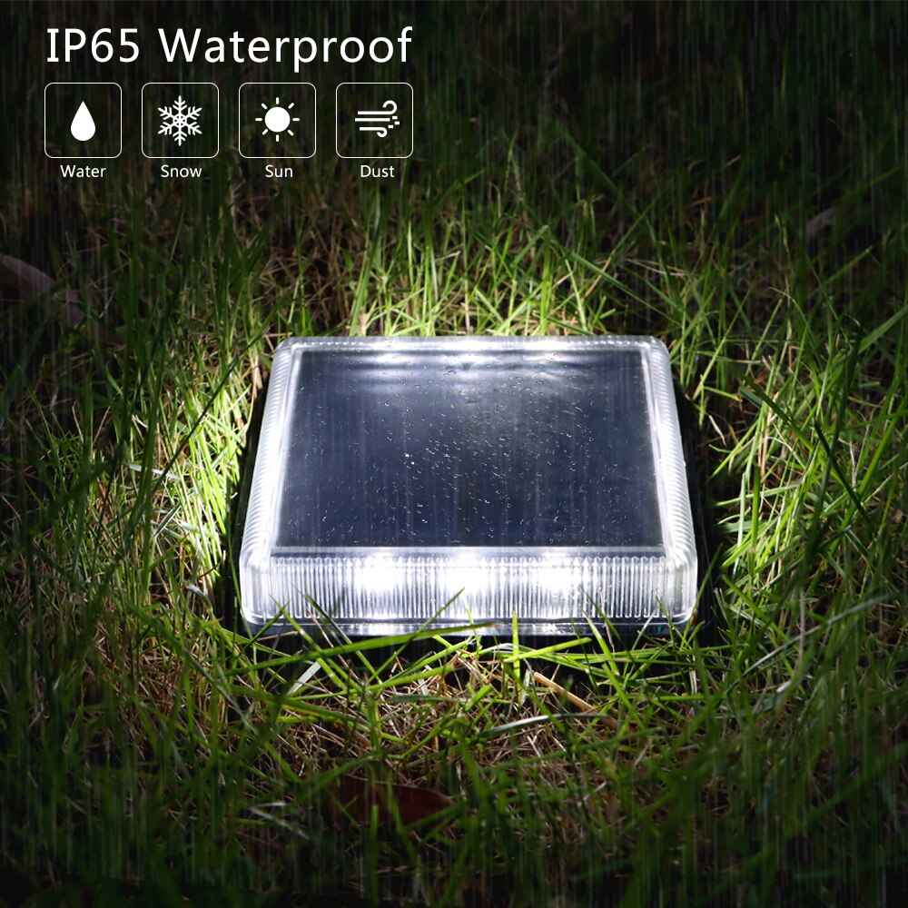 12 LEDs Solar Deck Light Large - Outdoor Lighting On Stairs recension och pris