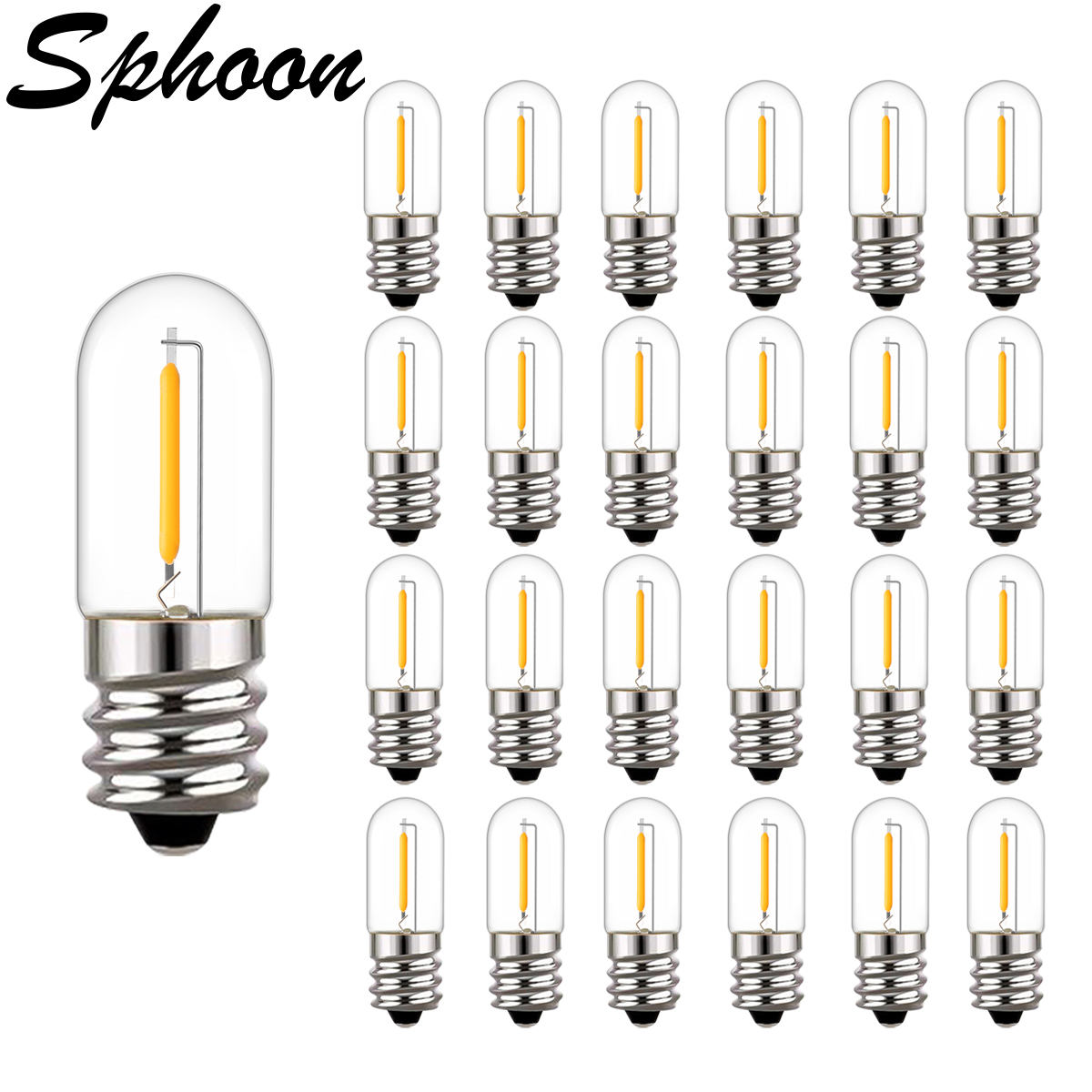 25pcs LED T16 0.6W String Repl - Outdoor Lighting Glass Replacement recension och pris