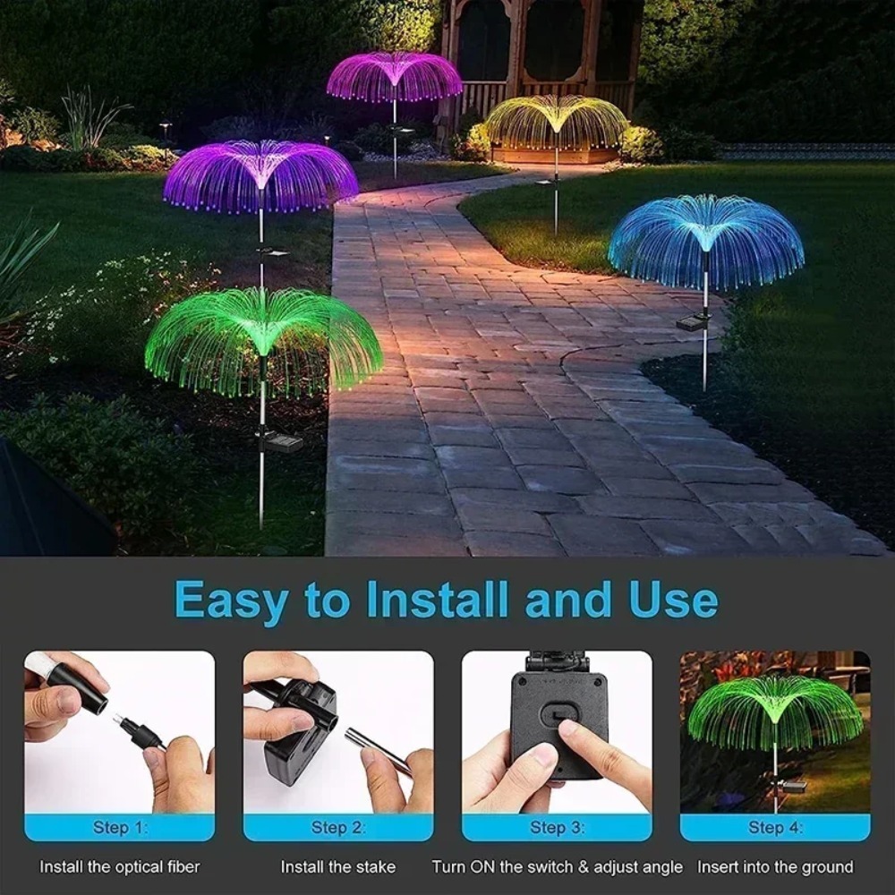LED Solar Jellyfish Lights Col - Outdoor Lighting Jellyfish recension och pris