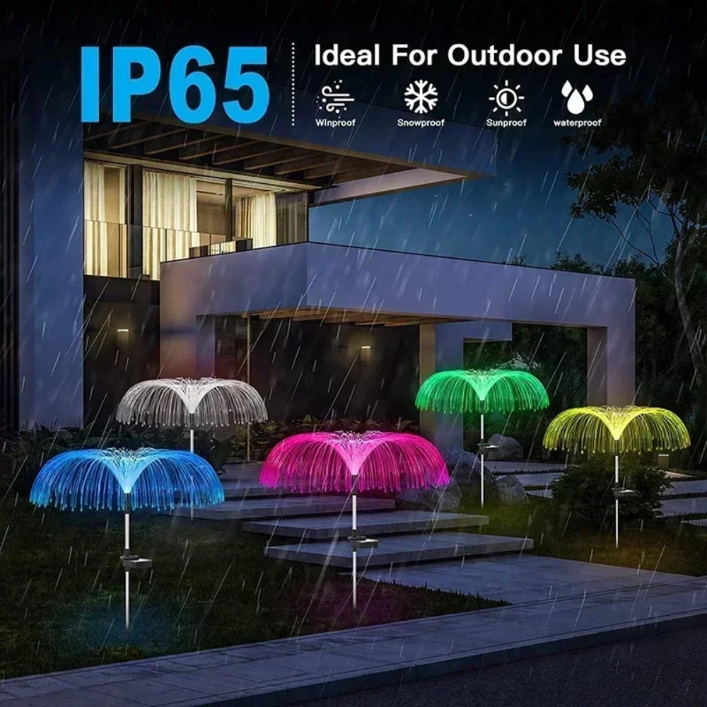 Color Changing Solar Jellyfish - Outdoor Lighting Jellyfish recension och pris