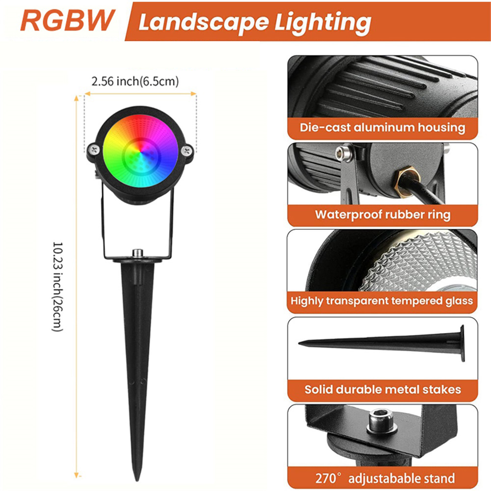 RGBW Landscape Lighting 10W wi - Outdoor Lighting For Garden recension och pris
