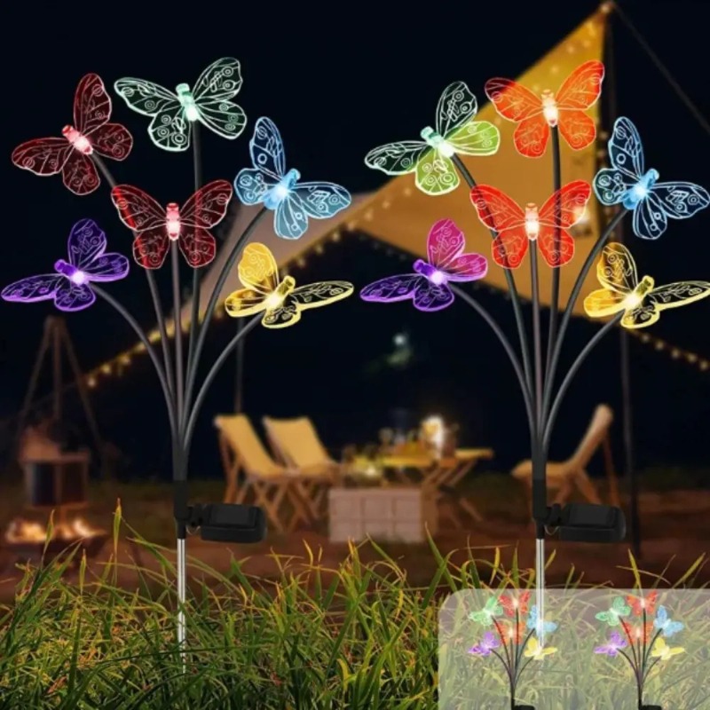 Solar Powered Butterfly Lights - Outdoor Lighting For Garden recension och pris
