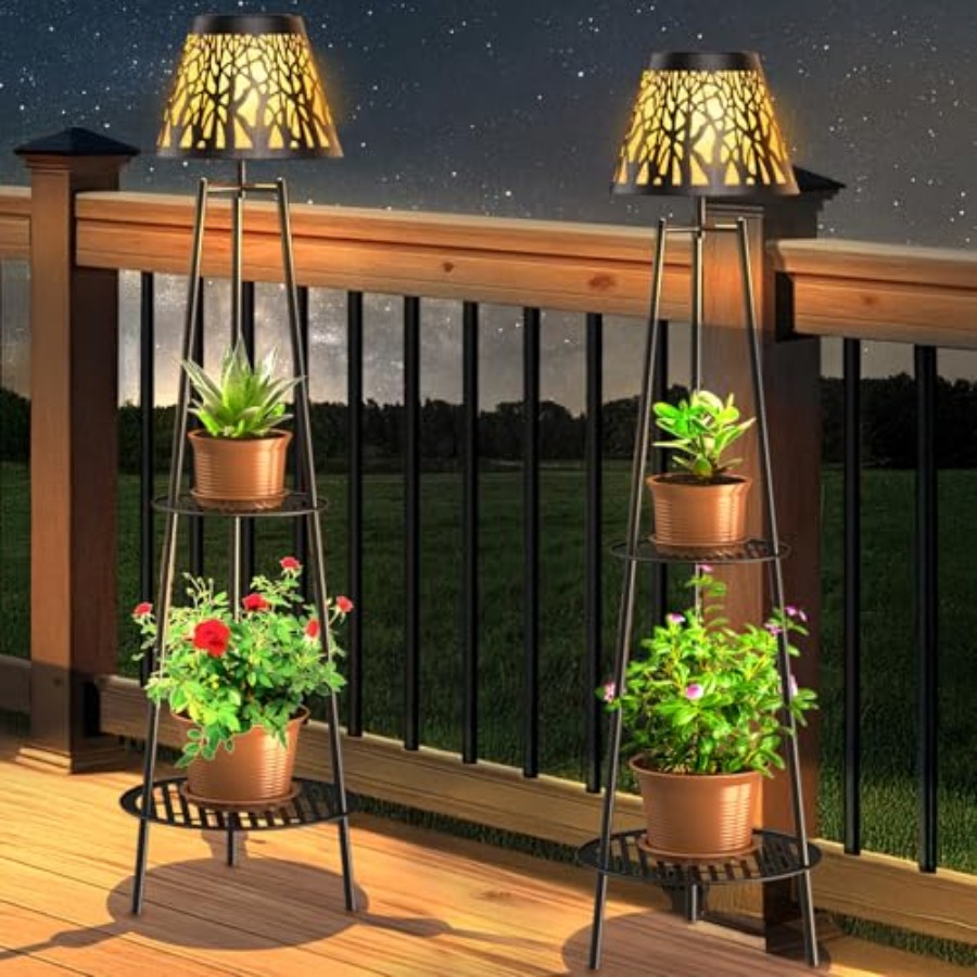 2 Pack Outdoor Solar Floor Lam - Outdoor Lighting For Garden recension och pris