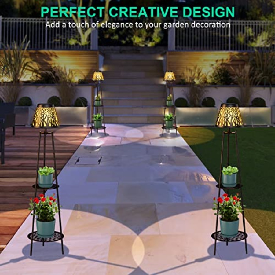 2 Pack Outdoor Solar Floor Lam - Outdoor Lighting For Garden recension och pris