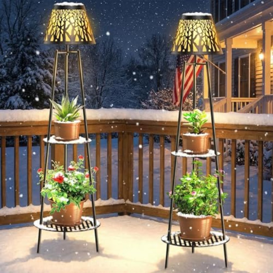 2 Pack Outdoor Solar Floor Lam - Outdoor Lighting For Garden recension och pris