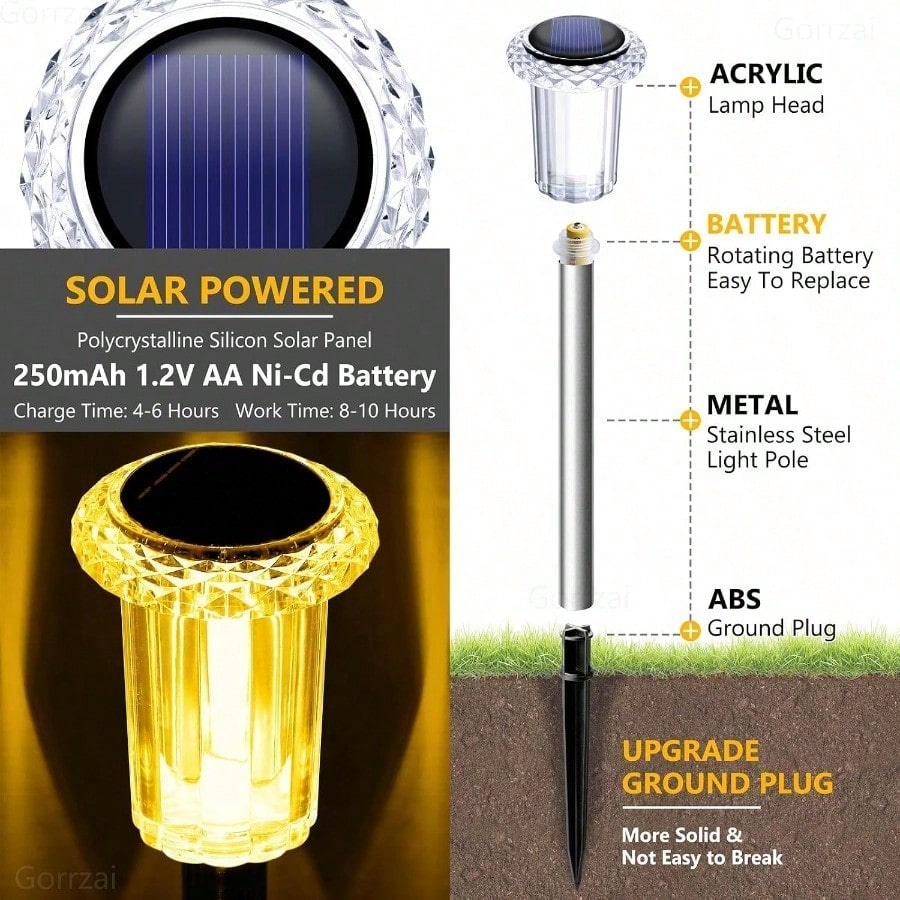 4pcs Outdoor Solar Stainless S - Outdoor Lighting Youtube recension och pris
