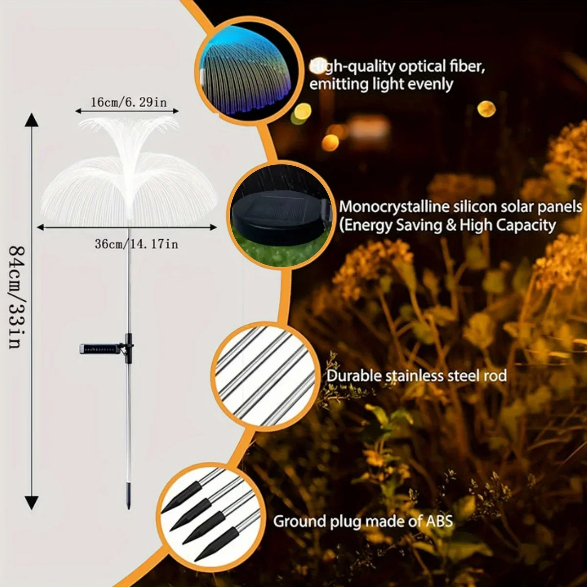 LED Outdoor Solar Garden Fairy - Outdoor Lighting Jellyfish recension och pris