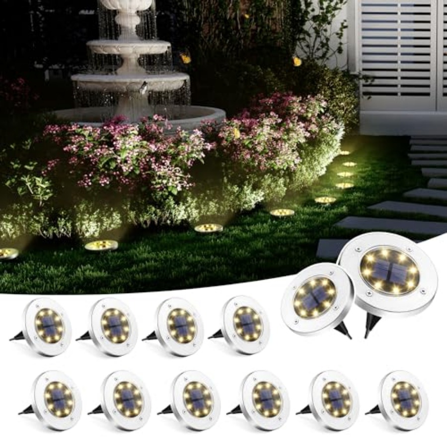 Solar Ground Lights Solar Ligh - Outdoor Lighting For Garden recension och pris