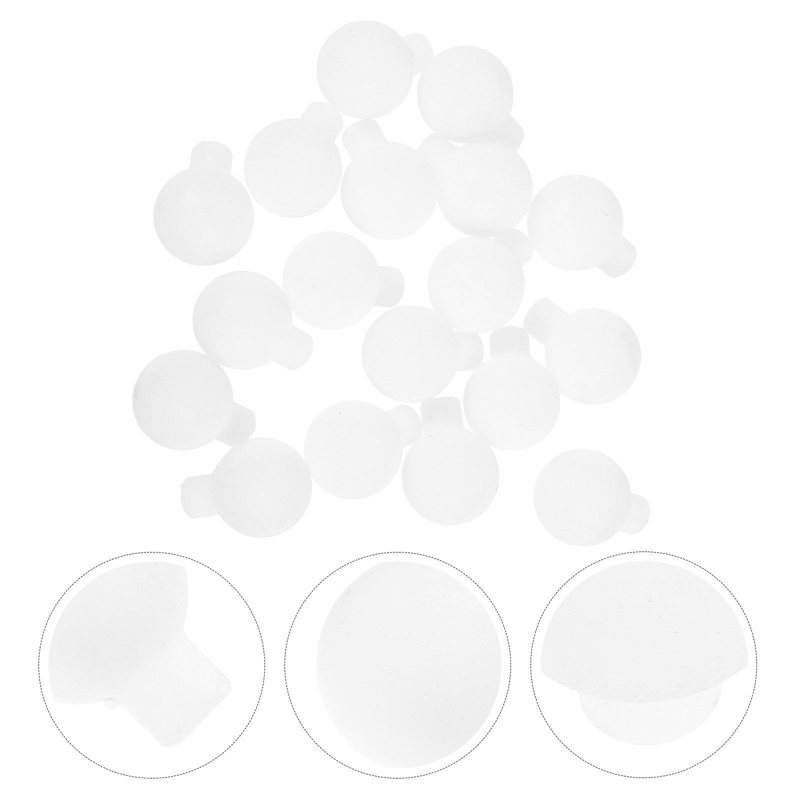 100Pcs Matte Glass Look Empty  - Outdoor Lighting Glass Replacement recension och pris