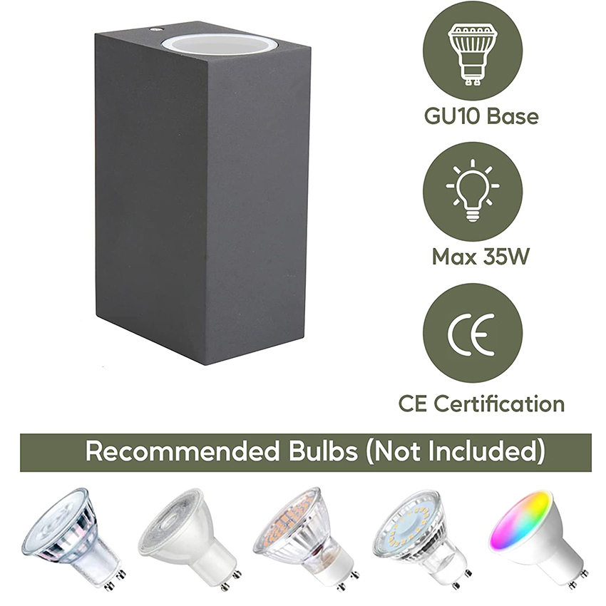 Black/White Aluminum GU10 Base - Xl Outdoor Lighting recension och pris